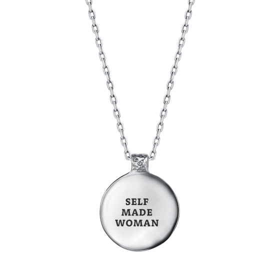Медальон "Self made woman" ("Сделала себя сама")