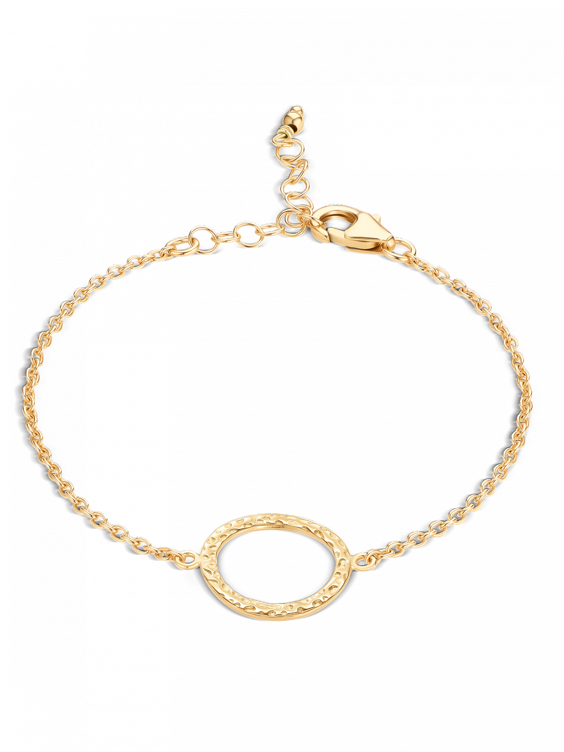 Браслет с мятым кругом