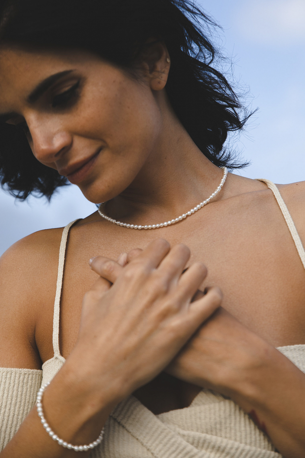 Жемчужная нить с бусинами