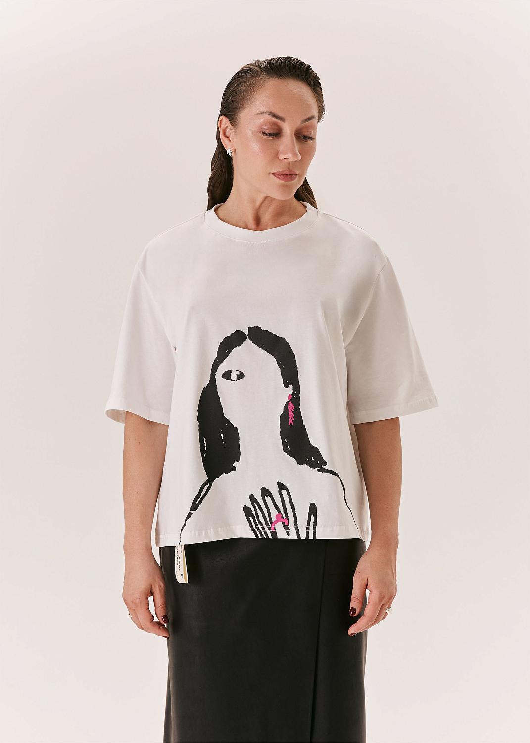 Футболка EVE&ESTHER x LIBERMAN белая