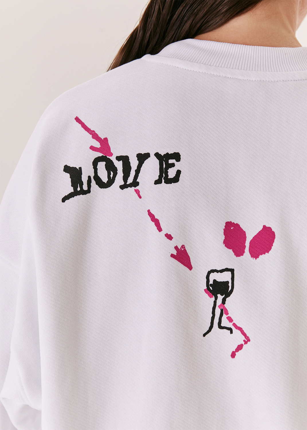 Свитшот EVE&ESTHER x LIBERMAN белый