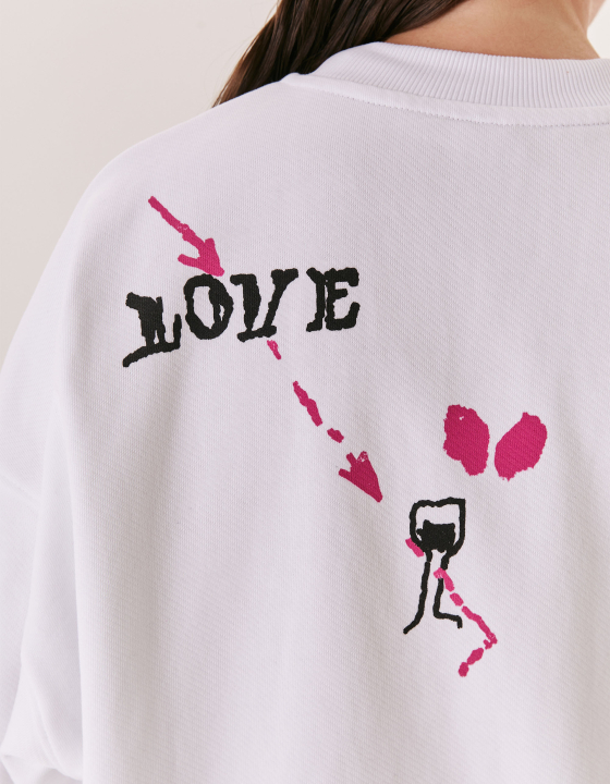 Свитшот EVE&ESTHER x LIBERMAN белый