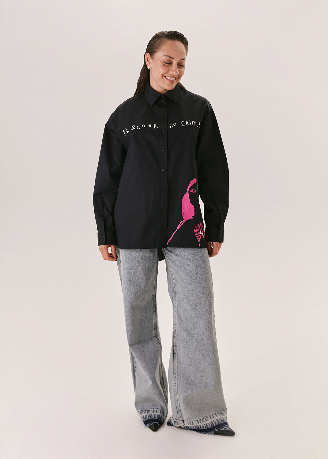 Рубашка EVE&ESTHER x LIBERMAN черная