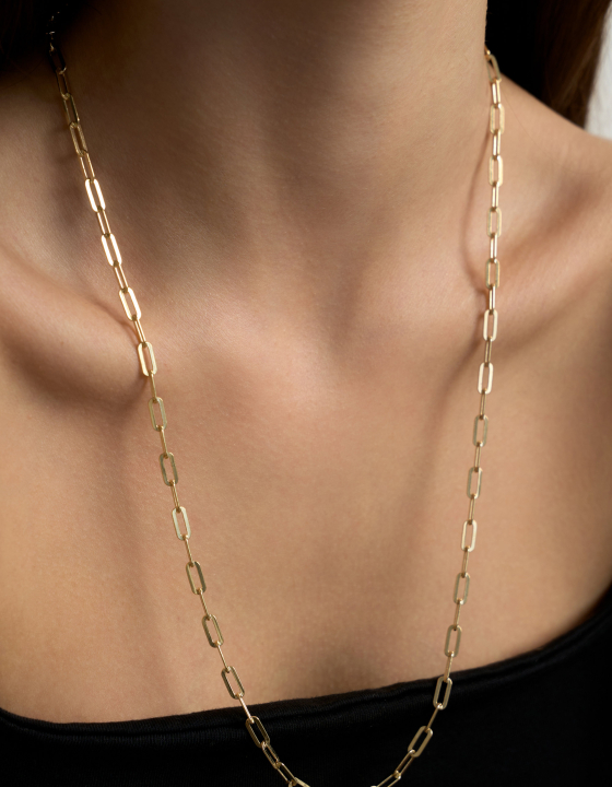 Цепочка с мелкими овальными звеньями