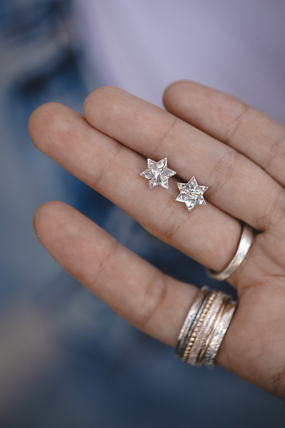 Пусеты Звезда Давида