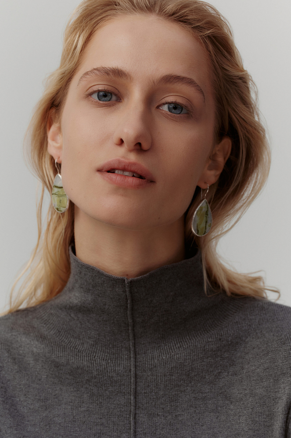 Серьги с офитом