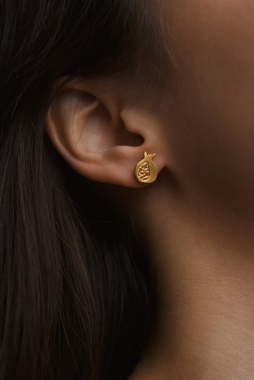 Пусеты Гранат