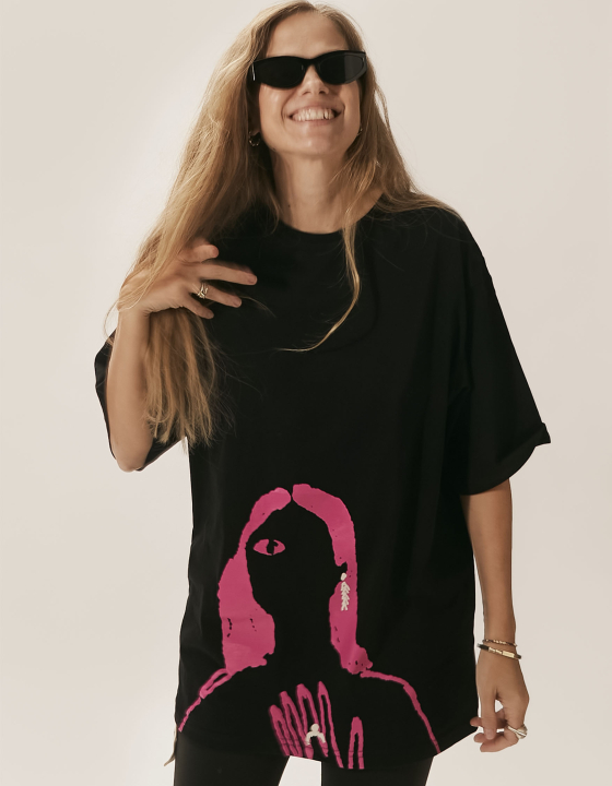 Футболка EVE&ESTHER x LIBERMAN черная
