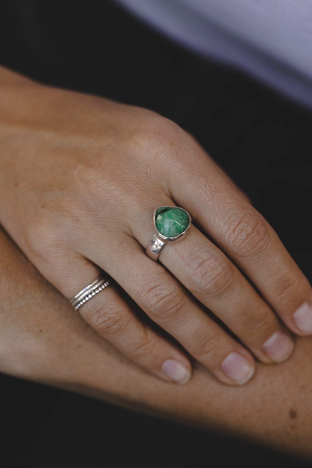 Кольцо с бериллом