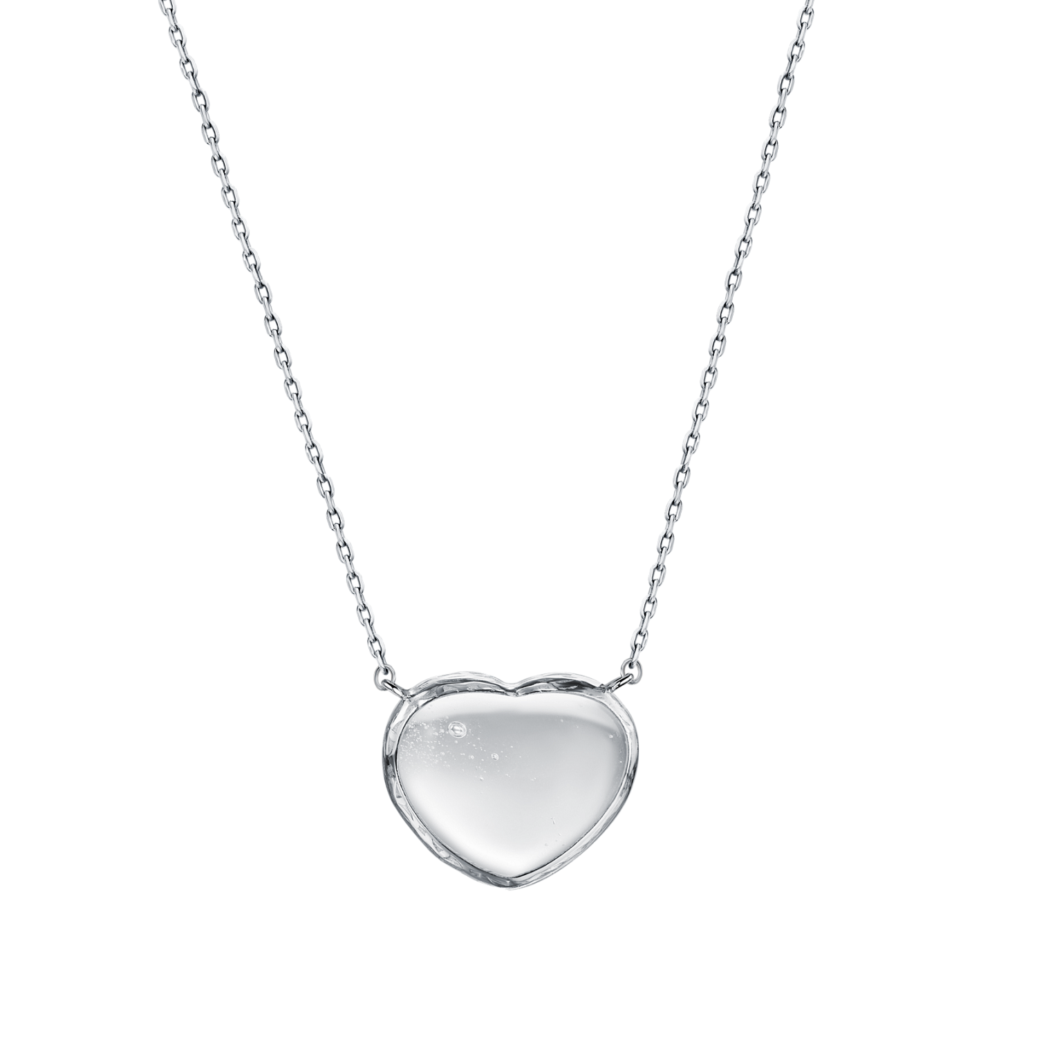 Подвеска Сердце с горным хрусталем