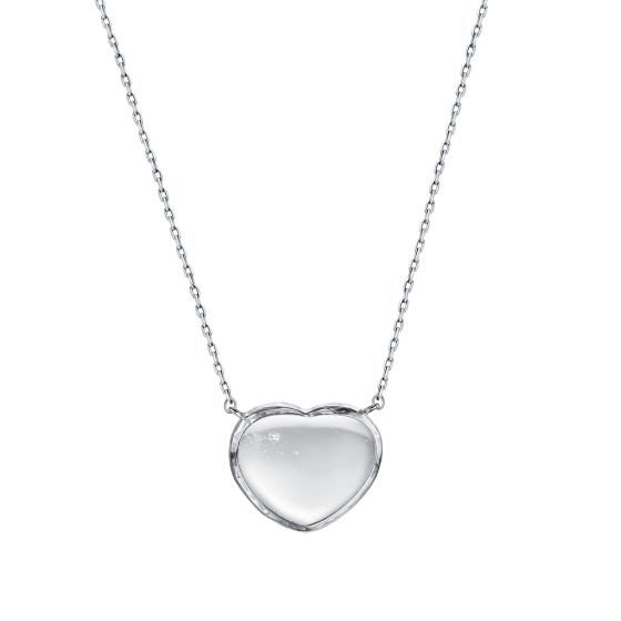 Подвеска Сердце с горным хрусталем