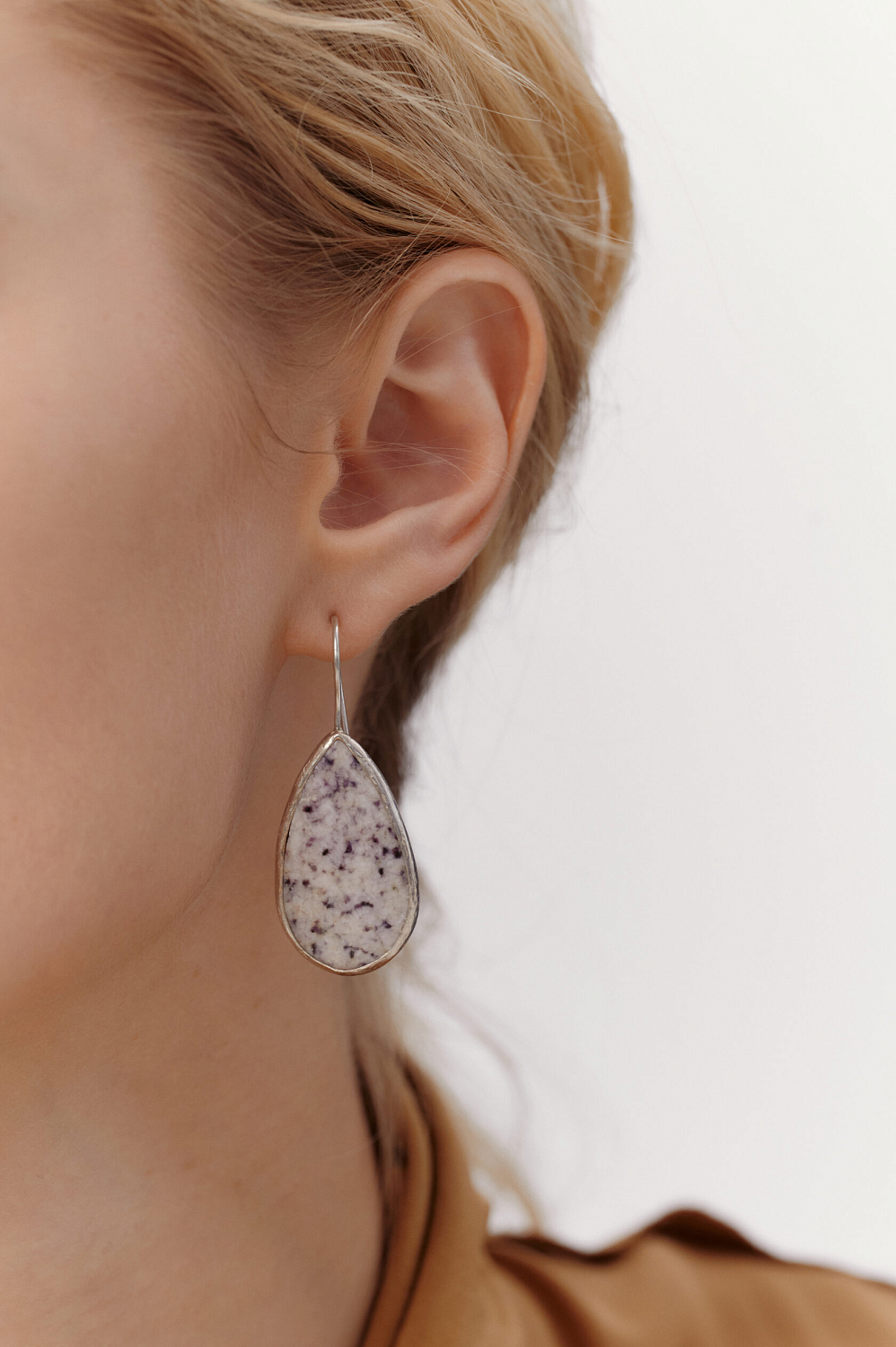 Серьги с флюоритом