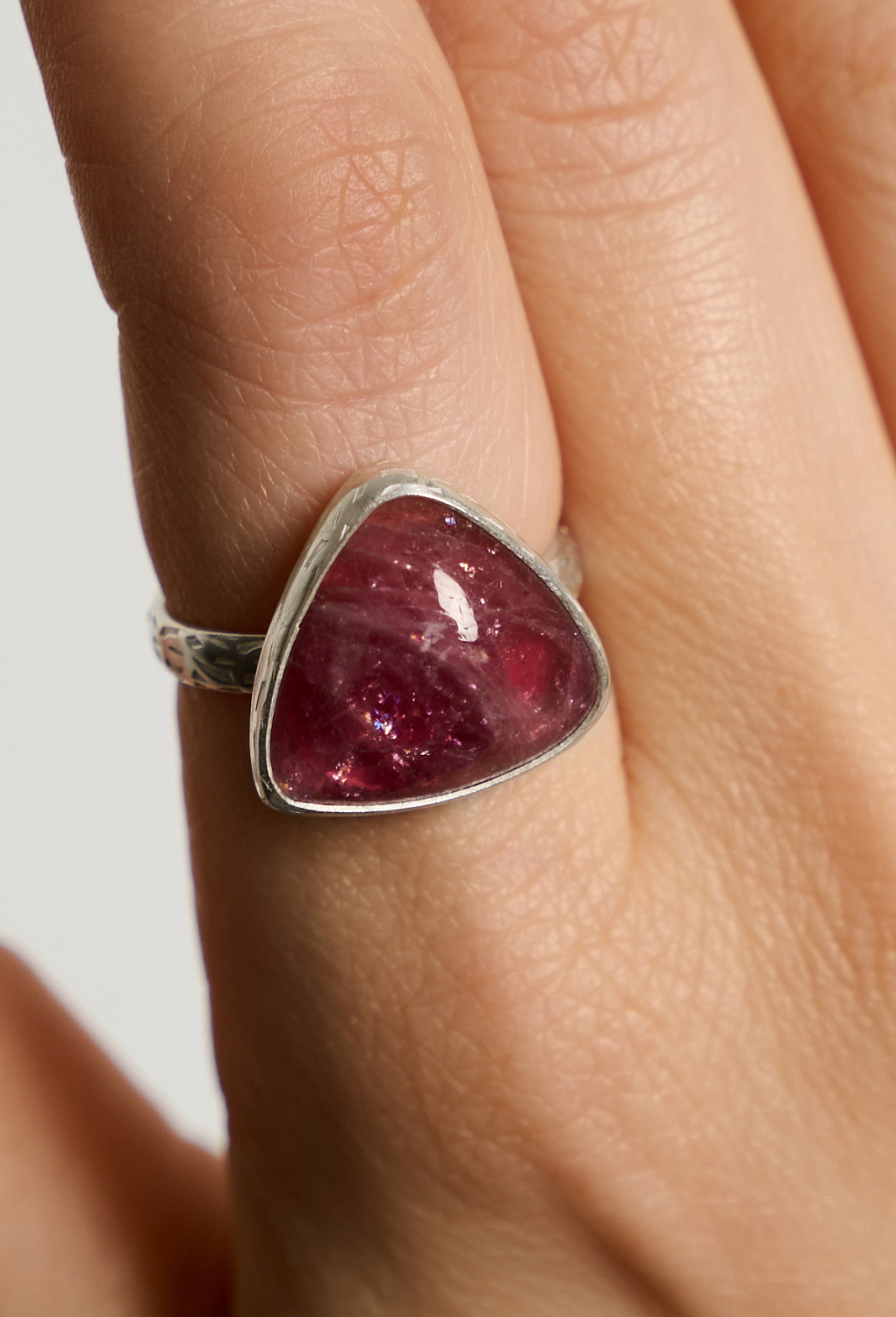 Кольцо с турмалином