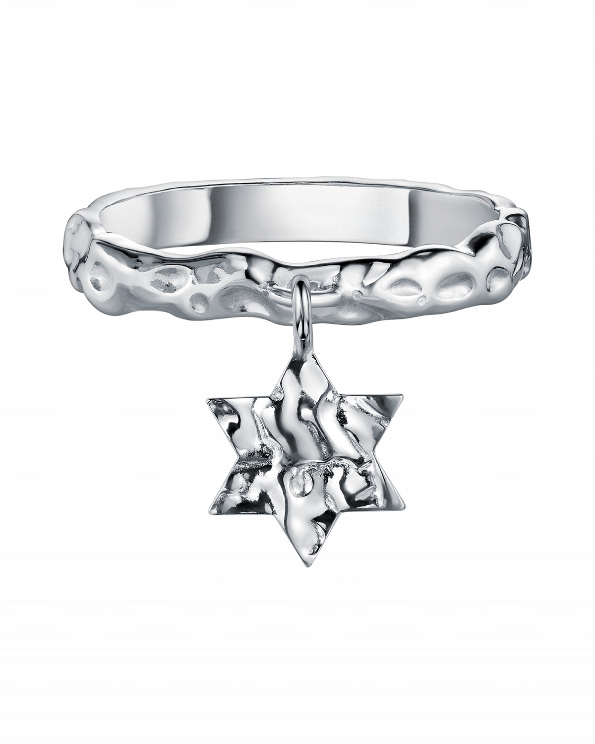 Кольцо с подвеской Звезда Давида