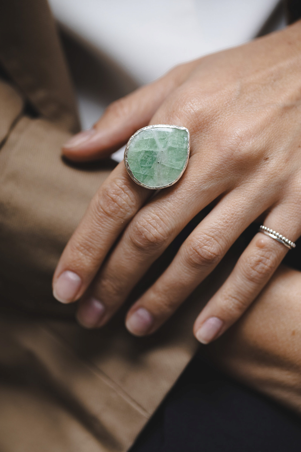 Кольцо с праземом