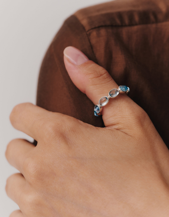 Кольцо Стелла с топазом