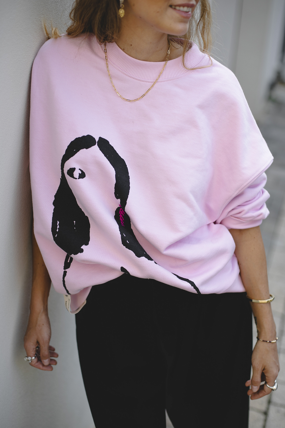 Свитшот EVE&ESTHER x LIBERMAN розовый