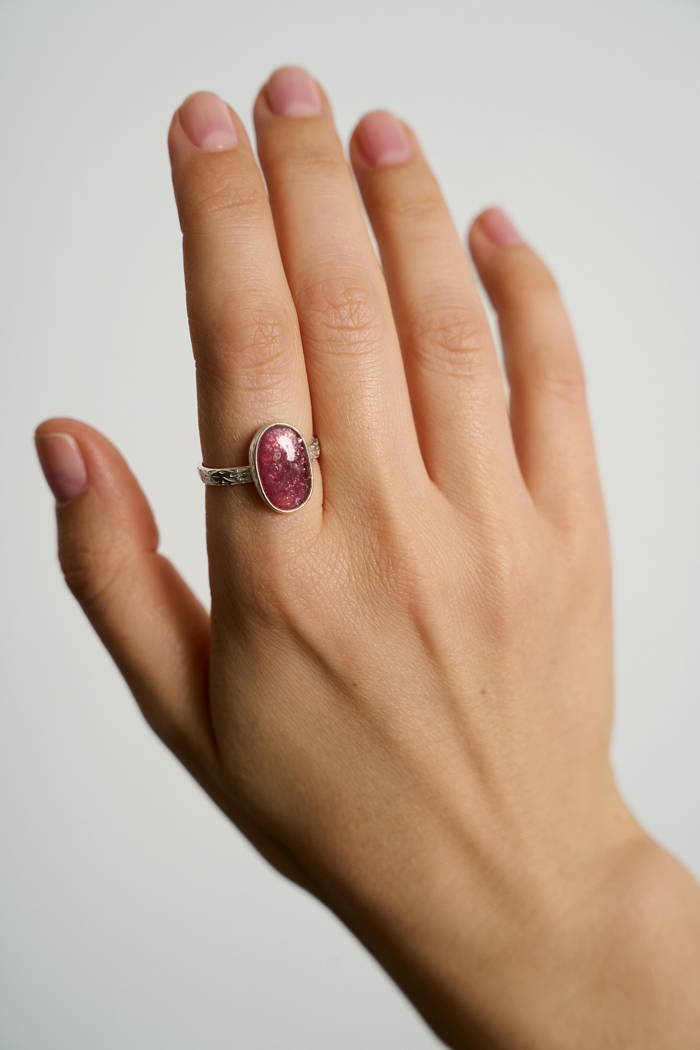 Кольцо с турмалином