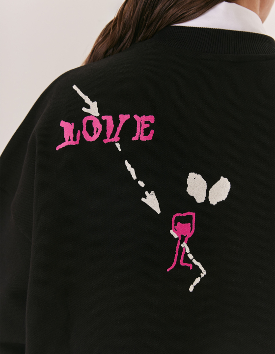 Свитшот EVE&ESTHER x LIBERMAN черный