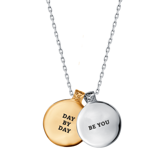 Двойной медальон "Be you" / "Day by Day" ("Быть собой" / "День за днем")