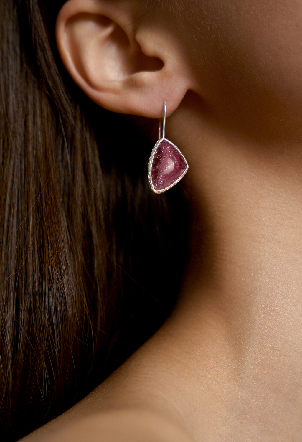 Серьги с турмалином