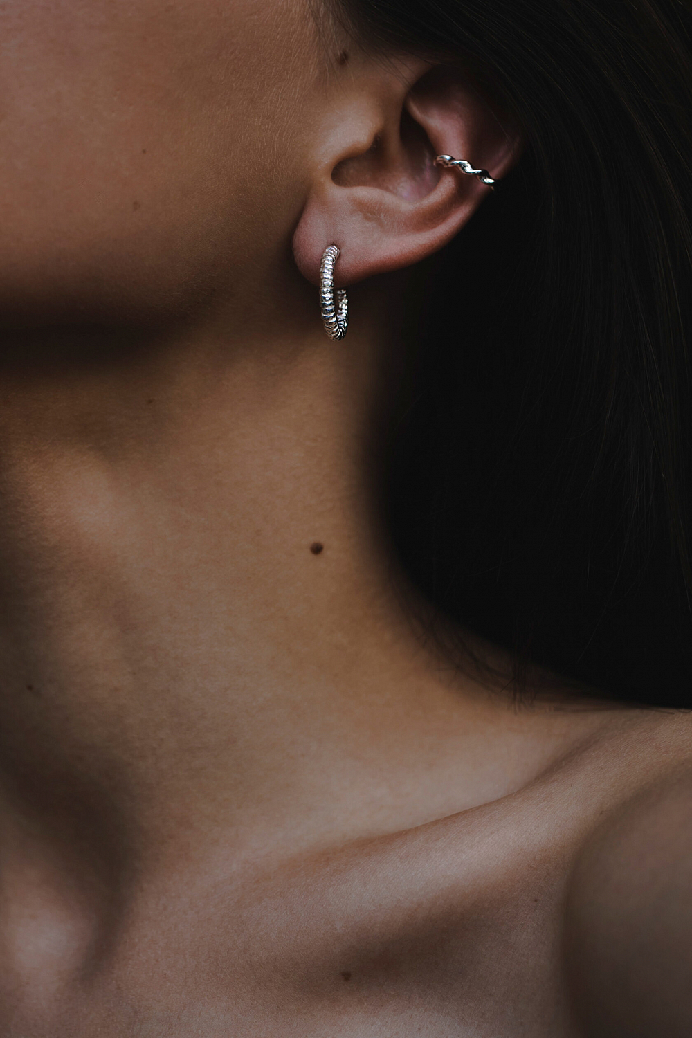 Серьги-конго маленькие